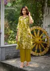 Flower Velly Vol 2 By Vaniska Aline Cut Kurti With Bottom Wholesale Suppliers In Mumbai